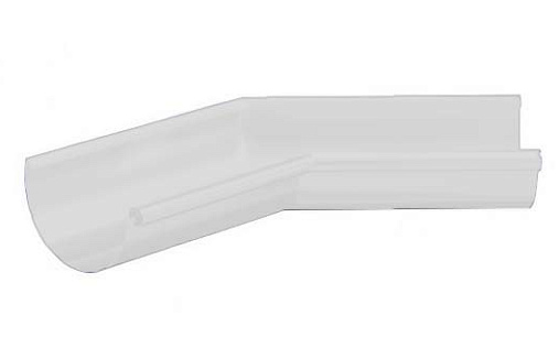 Внешний угол желоба 125 мм Эконом 135 градусов RAL 9003