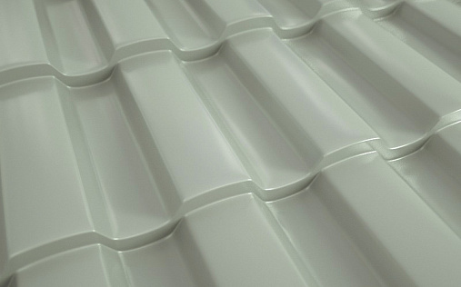 Металлочерепица Монтекристо-ML RAL 9006 с покрытием NormanMP 0.5 мм