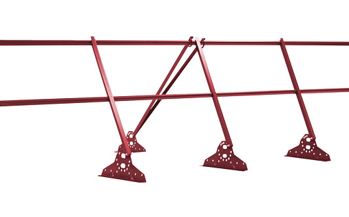 Кровельное ограждение Grand Line RAL 3018, 900 мм x 3 м