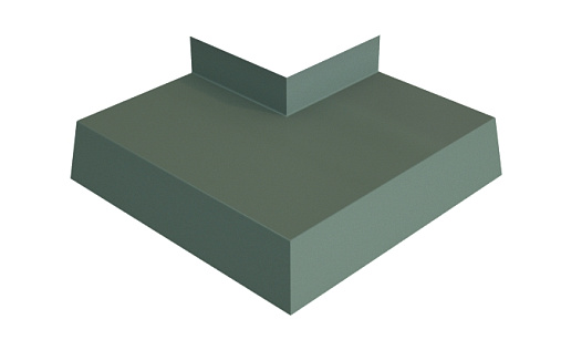 Угол отлива 100 внешний Grand Line с покрытием Полиэстер 0,45 мм RAL 7005