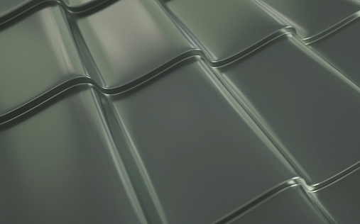 Металлочерепица Макси RAL 7024 с покрытием Purman 0.5 мм