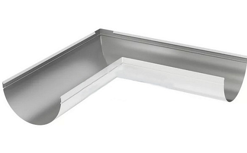 Внешний угол желоба 185 мм 90 градусов RAL 9003