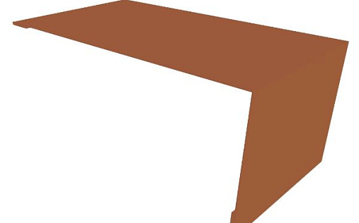 Мансардная планка Grand Line с покрытием Полиэстер 0,45 мм RAL 8004