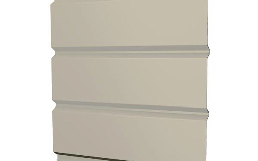 Металлический софит без перфорации Grand Line с покрытием Полиэстер 0,4 мм RAL 9003