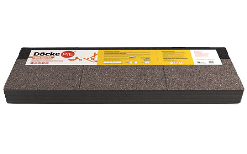 Коньково-карнизная черепица Docke Pie Standard Серый (Деке Пай Стандард)