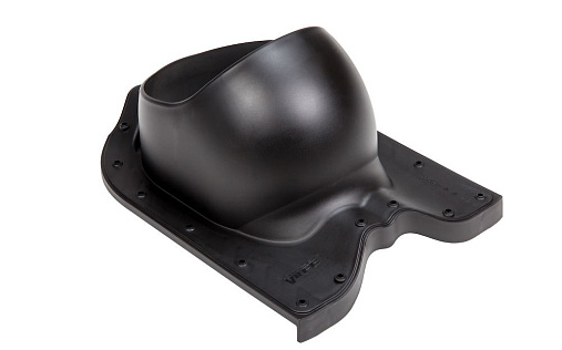 Проходной элемент Vilpe Nera 2K Чёрный для металлочерепицы с профилем Finnera