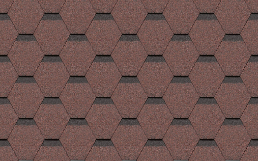 Гибкая черепица Docke Pie Standard Сота Красный