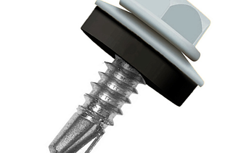 Кровельный саморез по металлу Daxmer 4,8x19 RAL 7040 (250 шт) сверло №2