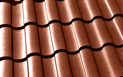 Металлочерепица Кредо RAL 8004 с покрытием Satin Matt 0.5 мм