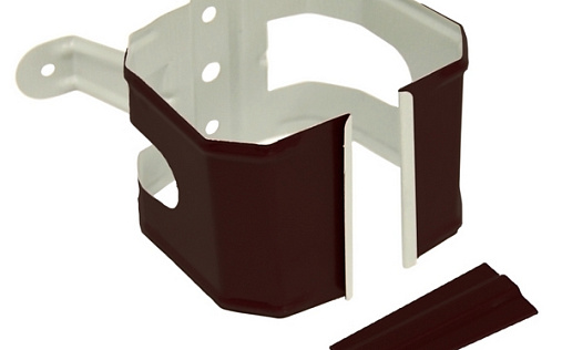 Кронштейн трубы на дерево прямоугольный Grand Line Vortex 103x77 мм RAL 8017