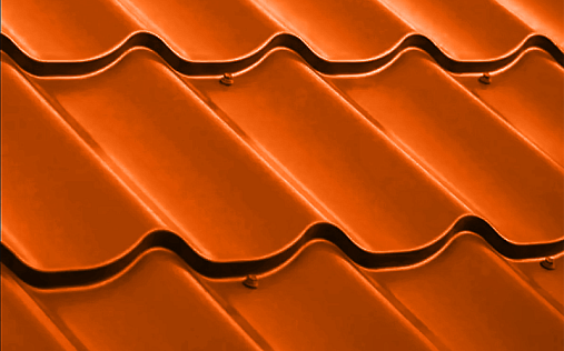 Профиль волновой Классик Orange с покрытием Safari 0.45 мм