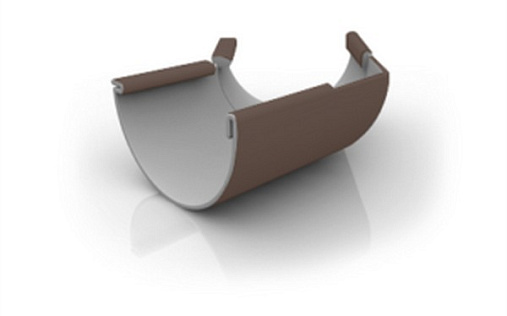 Внешний угол желоба 135⁰ ПВХ Ruplast 125 мм