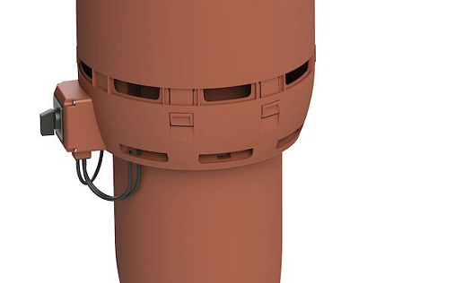 Вентилятор с шумопоглотителем Vilpe Flow ECo125Р/700 Кирпичный