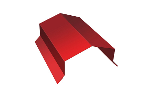 Парапетная крышка угольная 100 мм с покрытием Полиэстер 0.45 мм