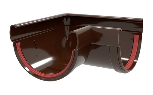 Угол желоба ПВХ 90 градусов Grand Line Дизайн 135/90 RR 32