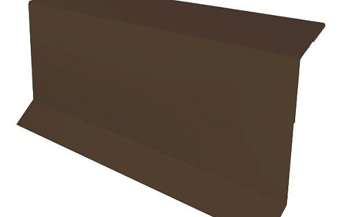 Планка примыкания в штробу Grand Line с покрытием Полиэстер 0,45 мм RAL 8017