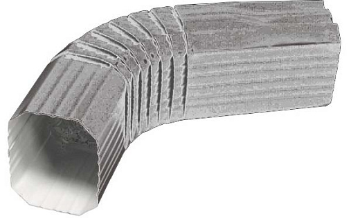 Колено трубы прямоугольное Grand Line Vortex 60° градусов 103x77 мм RAL 7024