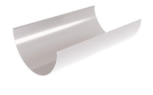 Желоб полукруглый 120 мм ПВХ Grand Line Классика 3 м RAL 9003