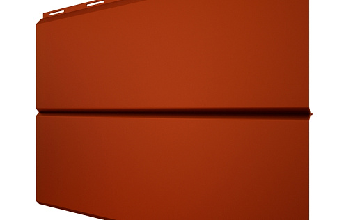 Металлический сайдинг Металл Профиль Lбрус XL Накатка RAL 8004 с покрытием NormanMP 0.5 мм