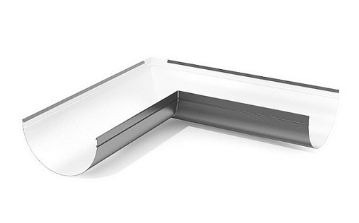 Внутренний угол желоба 185 мм 90 градусов RAL 7024