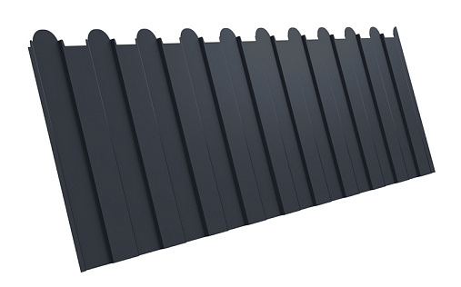 Фигурный профнастил С8-1150 (A) с покрытием Полиэстер 0.4 мм RAL 7024