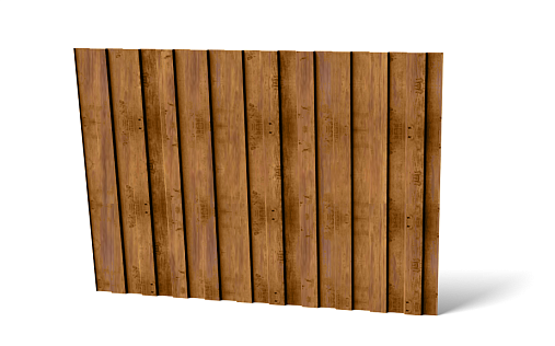 Профнастил С8-1150 (A,B) с покрытием Ecosteel глянцевый 0.5 мм Мореный дуб (под дерево)