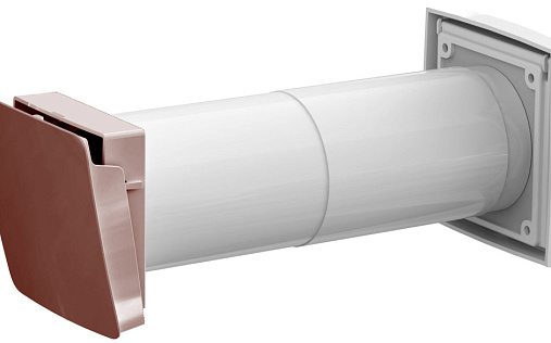 Приточный клапан с термостатом Vilpe Wive улучшенный Шоколадный