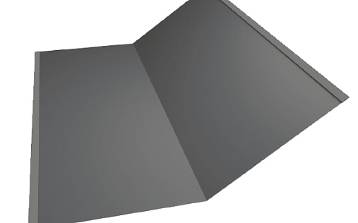 Планка нижней ендовы 300x300 Grand Line с покрытием Полиэстер 0,45 мм RAL 7016