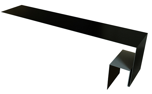 Планка околооконная сложная (Блок-хаус, Экобрус) 200x50x25 Grand Line с покрытием Satin Matt TX 0,5 мм RAL 9005