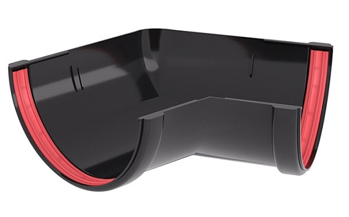 Угол желоба ПВХ 120 мм Grand Line Классика 135 градусов RAL 7024