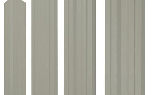 Штакетник фигурный Grand Line Twin с покрытием Полиэстер 0,45 мм RAL 7004