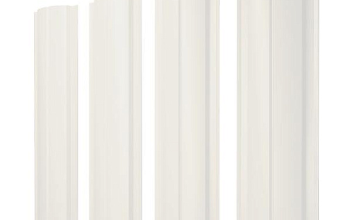 Штакетник Grand Line Полукруглый Slim с покрытием Полиэстер двусторонний 0,45 мм RAL 9003