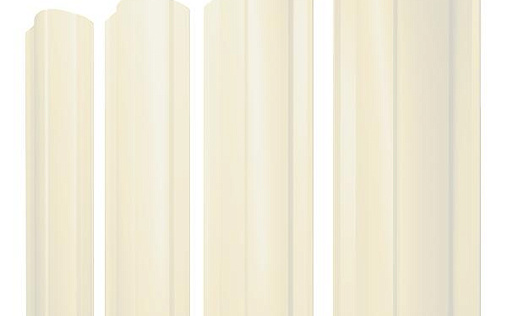 Штакетник фигурный Grand Line Круглый с покрытием Полиэстер 0,45 мм RAL 9003