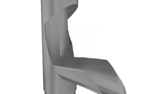 Отвод для сбора воды Vegalux 90 мм RAL 7024