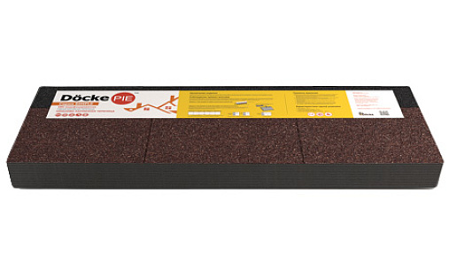 Коньково-карнизная черепица Docke Pie Standard Коричневый (Деке Пай Стандард)