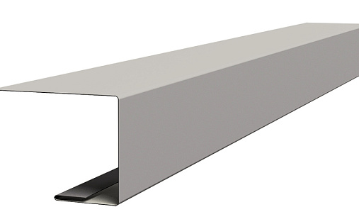 Планка завершающая для фальца Grand Line с покрытием Satin 0,5 мм RAL 9006