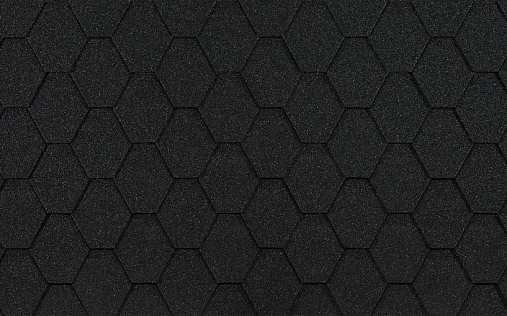 Гибкая черепица Docke Pie Eurasia Шестигранник Чёрный