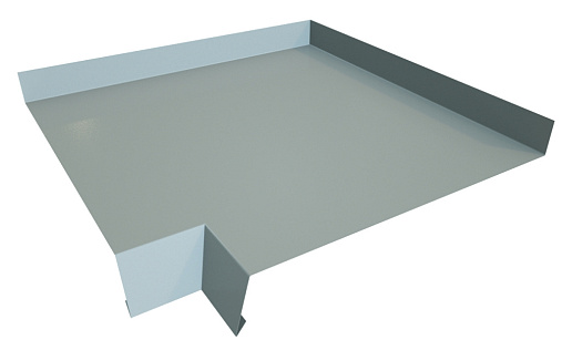 Угол отлива 250 внутренний Grand Line с покрытием Полиэстер 0,45 мм RAL 9006