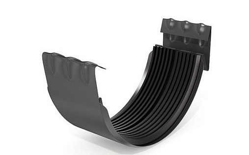 Соединитель желоба Эконом 125 мм RAL 7024