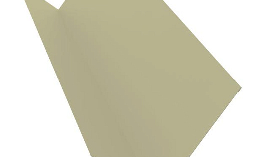 Планка примыкания 130x160 Grand Line с покрытием Полиэстер 0,5 мм RAL 7032