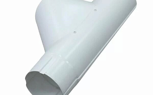 Водосточный тройник Эконом 100 мм RAL 9003