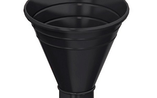 Водосборная воронка желоба Металл Профиль Foramina 100/300 мм RAL 9005 для 150/100