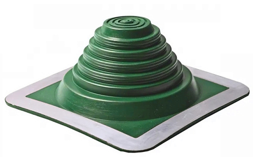 Проходка прямая Master Flash №3 диаметром 6-102 мм, 210х210 мм, зелёный, силикон