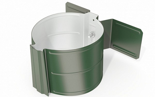 Кронштейн трубы на дерево Эконом 100 мм RAL 6005