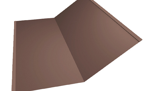 Планка нижней ендовы 300x300 Grand Line с покрытием Полиэстер 0,7 мм RAL 8017