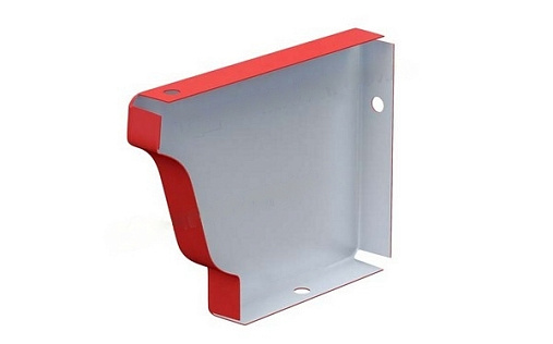 Заглушка желоба правая 120 мм МП Бюджет RAL 3011