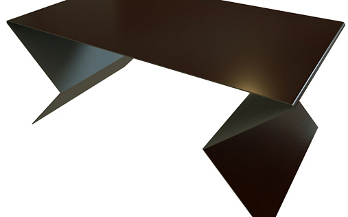 Планка угла внешнего составная нижняя Grand Line с покрытием Полиэстер 0,4 мм RAL 8017