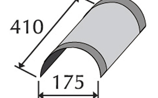 Конек полукруглый Metrotile