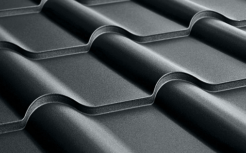 Металлочерепица Камея RAL 7016 с покрытием Satin 0.5 мм