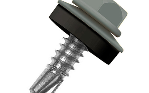 Кровельный саморез по металлу Daxmer 4,8x19 RAL 7043 (250 шт) сверло №2